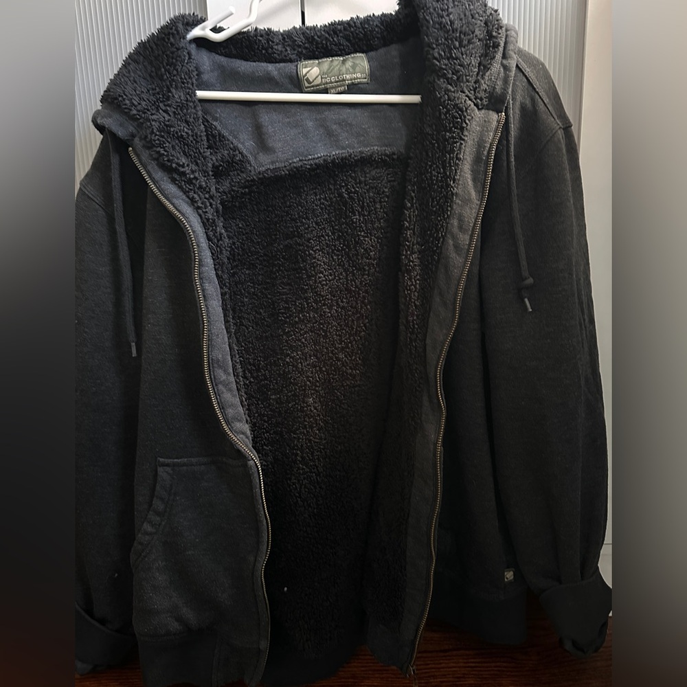 INC International Concepts Men's Black Zip-Up Sweater